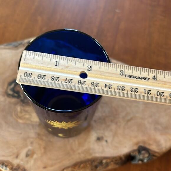 Vintage Libbey Cobalt Blue Celestial Tumbler - Picture 6 of 7